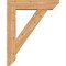 Ekena Millwork Traditional Slat Smooth Bracket w/ Offset Brace, Western Red Cedar, 7 1/2"W x 32"D x 40"H BKT0806X32X40TRA06SWR - alternate 4